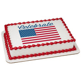 Celebrate America Flag PhotoCake® Edible Image® - EIC19608