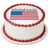 Celebrate America Flag PhotoCake® Edible Image® - EIC19608