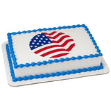 American Flag Round PhotoCake® Edible Image® - EIC20910