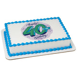 40th Birthday PhotoCake® Edible Image® - EIC26904