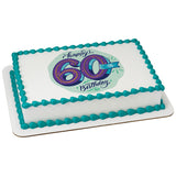 60th Birthday PhotoCake® Edible Image® - EIC26906