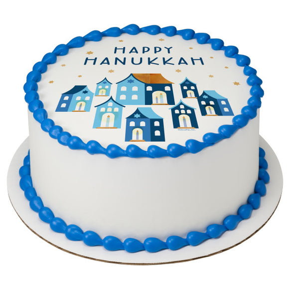 Happy Hanukkah PhotoCake® Edible Image® - EIC27409