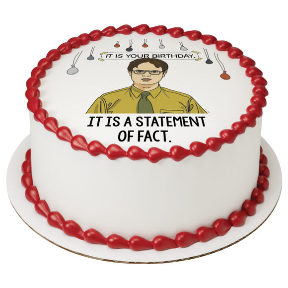 The Office Statement of Fact. PhotoCake® Edible Image® - EIC27861