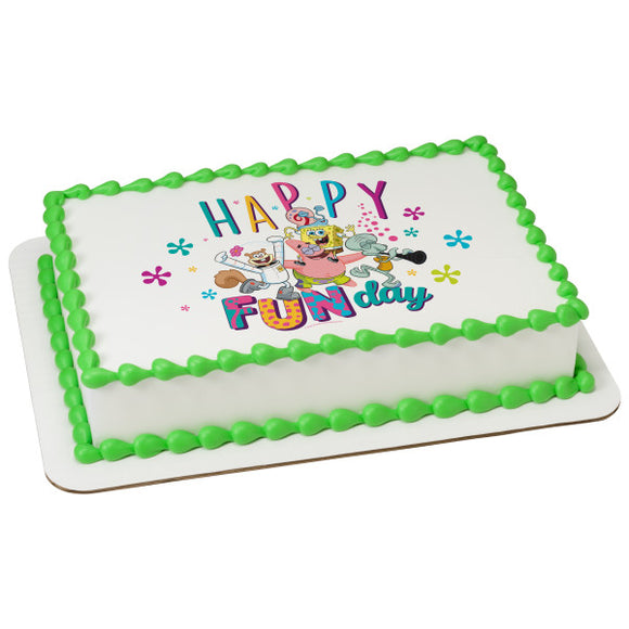 SpongeBob SquarePants™ Happy Funday! PhotoCake® Edible Image® - EIC28140