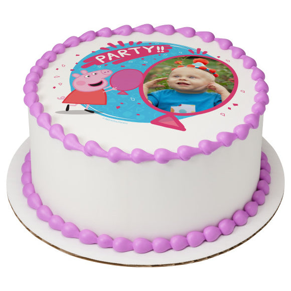 Peppa Pig™ Party!! PhotoCake® Edible Image® Frame - EIC28491