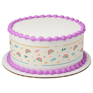 Rainbows and Stars PhotoCake® Edible Image® Strips - EIC28506