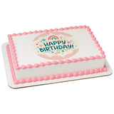 Happy Birthday Rainbow PhotoCake® Edible Image® - EIC28507