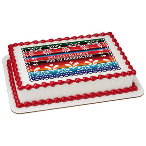 Felicitaciones por tu Graduación Sarape PhotoCake® Edible Image® - EIC28584