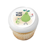 We Make A Good Pear - Valentine - Love -PhotoCake® Edible Image®- EIC29197