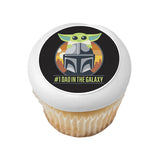 STAR WARS™ The Mandalorian #1 DAD in the Galaxy PhotoCake® Edible Image® - EIC29215