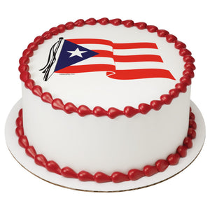 Puerto Rican Flag PhotoCake® Edible Image® - EIC4878