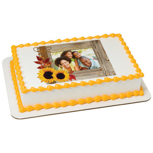 Rustic Fall PhotoCake® Edible Image® Frame EIC20373