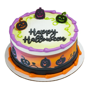 Pumpkin Silhouette PhotoCake® Edible Image® Strips EIC22836