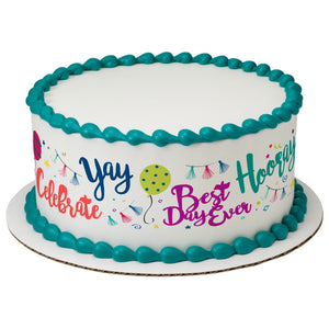 Best Day Ever PhotoCake® Edible Image® Strips EIC22858