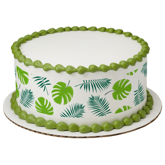 Tropical Leaves PhotoCake® Edible Image® Strips EIC22872