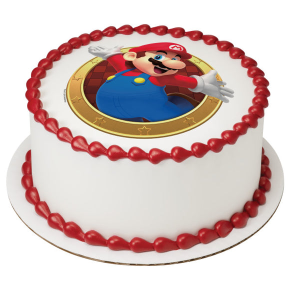 Super Mario™ Mario Here We Go! PhotoCake® Edible Image® EIC23368 Nintendo