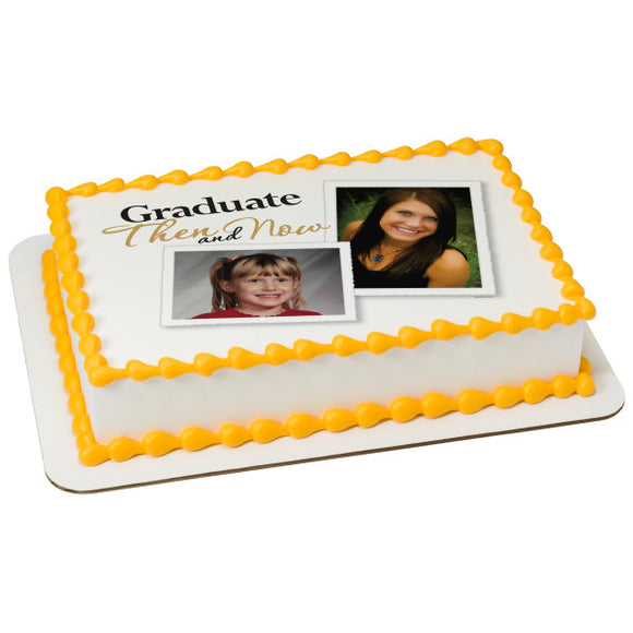 Then and Now PhotoCake® Edible Image® Frame EIC23765