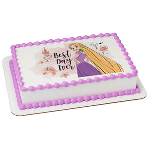 Disney Princess Rapunzel Best Day Ever PhotoCake® Edible Image® EIC26895