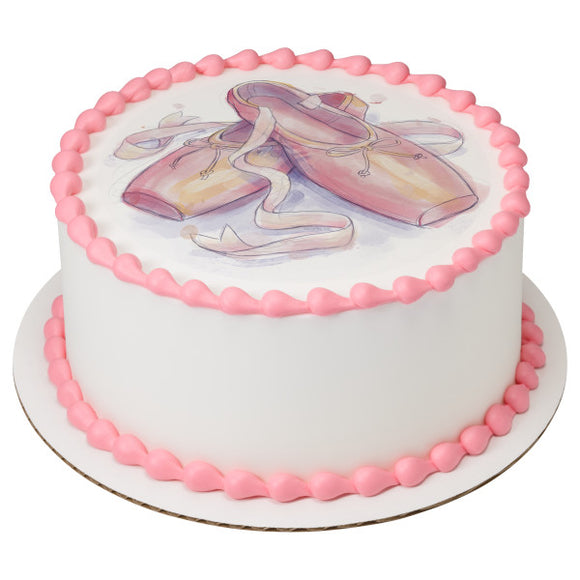 Ballerina Slippers PhotoCake® Edible Image® - EIC26912