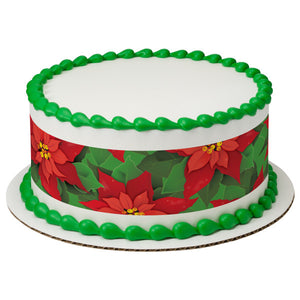 Poinsettias PhotoCake® Edible Image® Strips - EIC28255