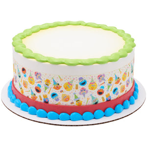 Sesame Street® It's a Party! PhotoCake® Edible Image® Strips - EIC28738