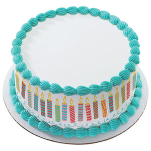 Birthday Blowout Candles PhotoCake® Edible Image® Strips EIC585