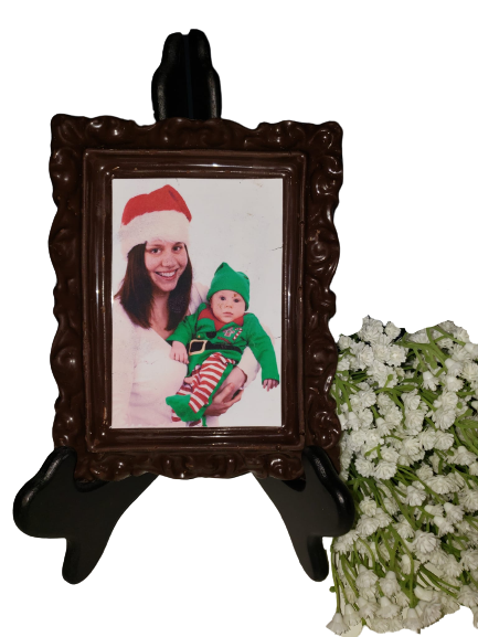CHOCOLATE PICTURE FRAME WITH EDIBLE IMAGE (5